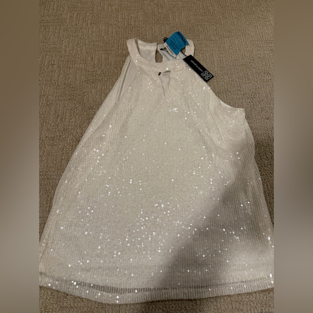 Sparkling White Top - Picture 1 of 3